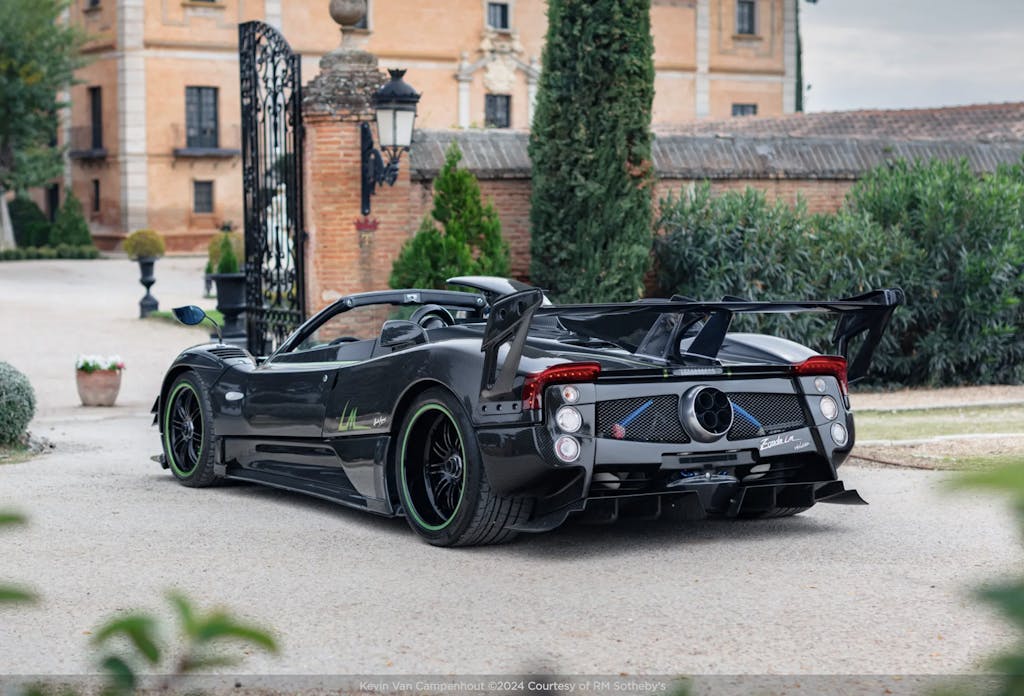 2014 Pagani Zonda roadster rear 3/4